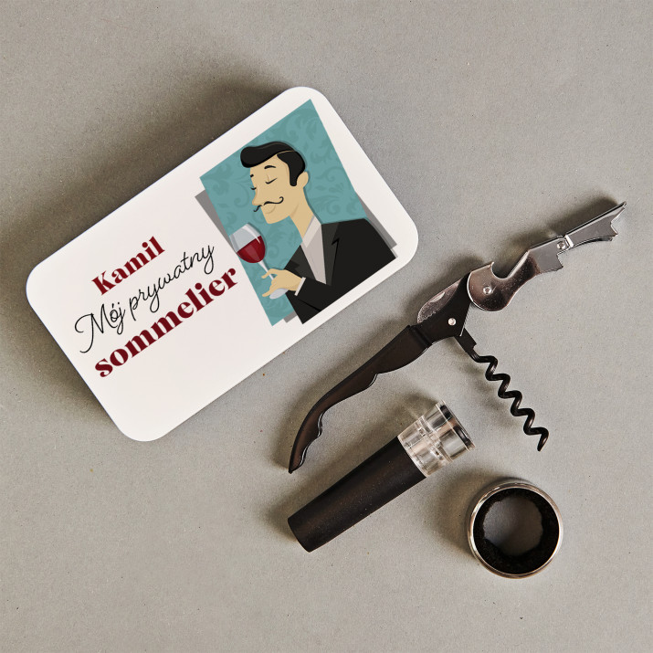 Sommelier - Zestaw do wina z korkiem próżniowym