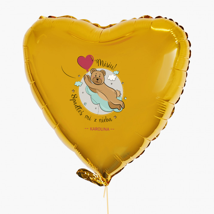 Spadłeś mi z nieba - Balon z helem - Serce