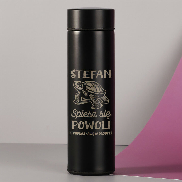Spiesz się powoli - Kubek termiczny z wyświetlaczem LED