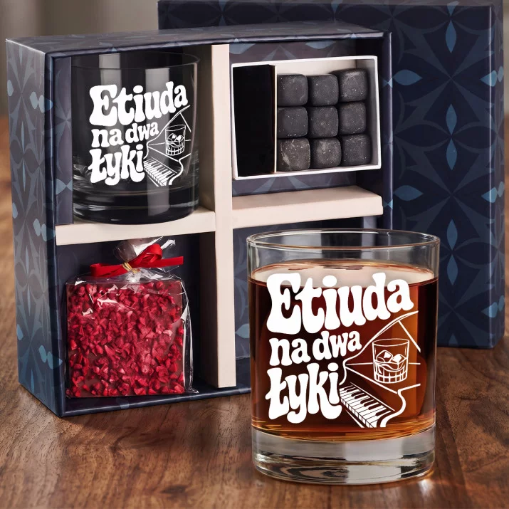 Zestaw Prezentowy Whisky Dla Pianisty Dla Mężczyzny: Etiuda Na Dwa Łyki