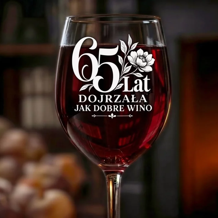 Kieliszek Do Wina Dla 65 Latki Prezent Na 65 Urodziny Dla Kobiety: Dojrzała Jak Wino 65 Kieliszek Do Wina Dla 65 Latki Prezent Na 65 Urodziny Dla Kobiety: Dojrzała Jak Wino 65