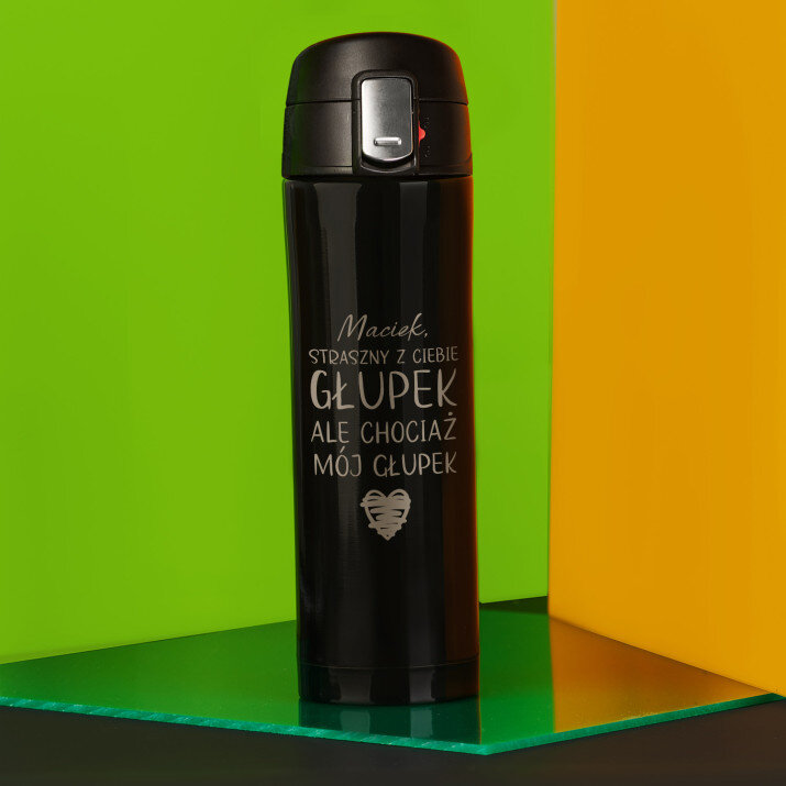 Straszny z ciebie głupek - Kubek termiczny 440 ml
