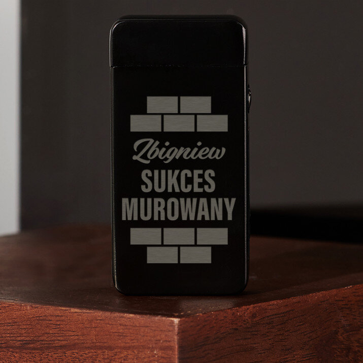 Sukces murowany - Zapalniczka plazmowa czarna