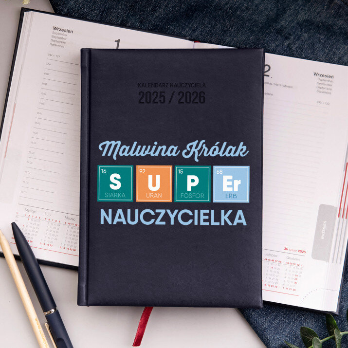 Super nauczycielka - Kalendarz nauczyciela