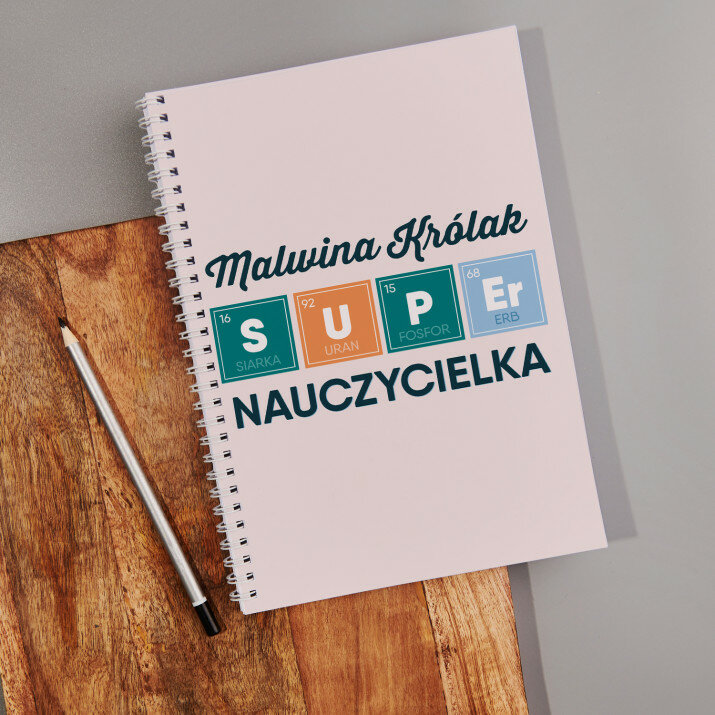 Super nauczycielka - Planer na spirali dla nauczyciela
