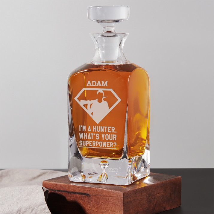 Superpower - grawerowana karafka do whisky