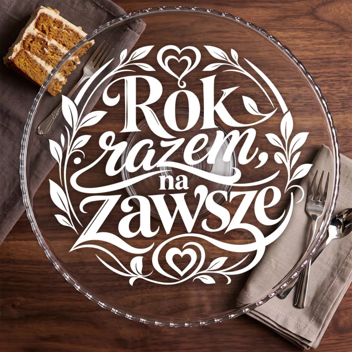 Patera Na Ciasto Na Pierwszą Rocznicę Ślubu Prezent Na Walentynki Dla Kobiety: Rocznicowa Elegancja Patera Na Ciasto Na Pierwszą Rocznicę Ślubu Prezent Na Walentynki Dla Kobiety: Rocznicowa Elegancja