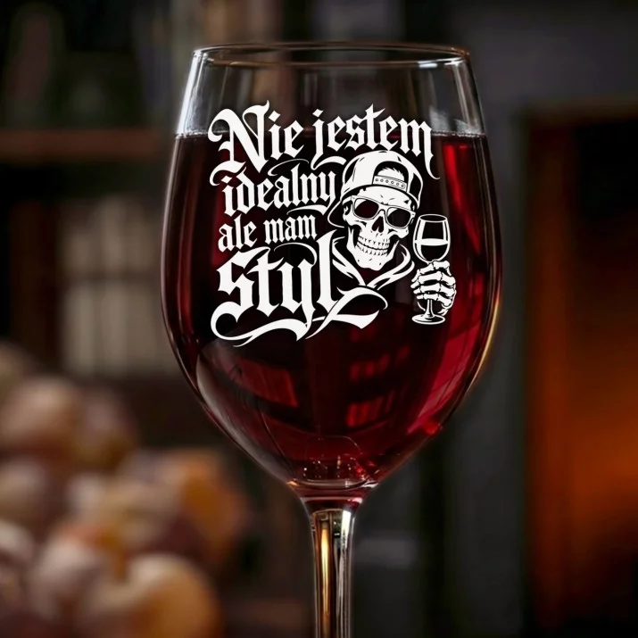 Kieliszek Do Wina Na Dzień Chłopaka Prezent Dla Chłopaka Mężczyzny: Nieidealny Ale Styl