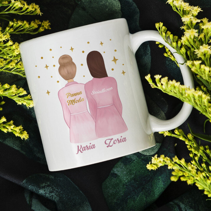 Świadkowa jasne włosy - kubek personalizowany