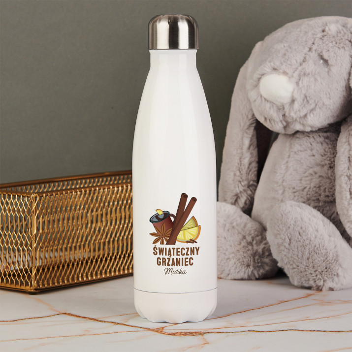 Świąteczny grzaniec 2 - Butelka na wodę 500 ml