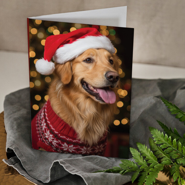 Świąteczny zwierzak - kartka z życzeniami