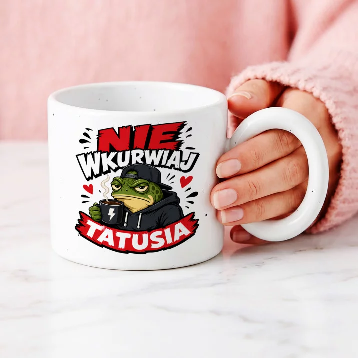 Kubek Z Okrągłym Uchem Dla Taty Prezent Na Dzień Ojca Dla Mężczyzny: Nie Testuj Tatusia Kubek Z Okrągłym Uchem Dla Taty Prezent Na Dzień Ojca Dla Mężczyzny: Nie Testuj Tatusia