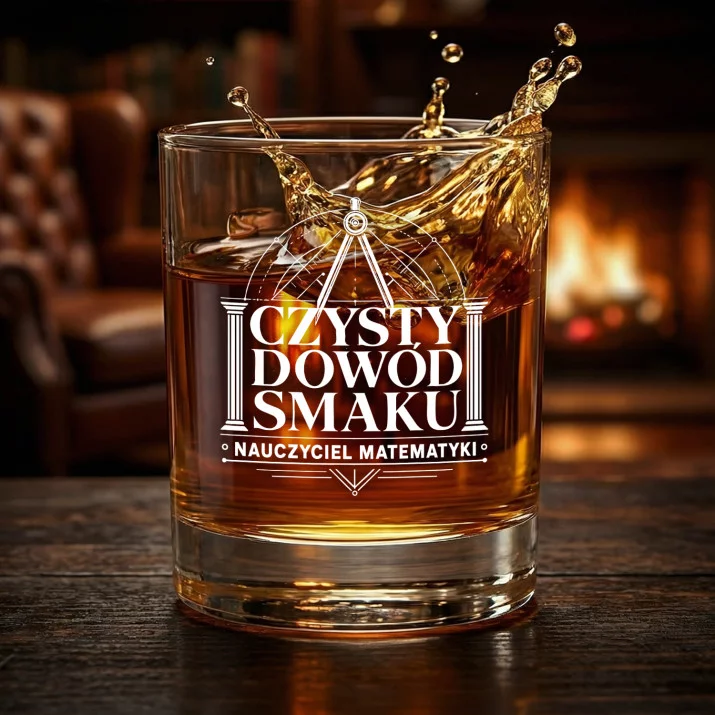 Szklanka Do Whisky Dla Nauczyciela Matematyki Prezent Dla Mężczyzny: Czysty Dowód Smaku Szklanka Do Whisky Dla Nauczyciela Matematyki Prezent Dla Mężczyzny: Czysty Dowód Smaku