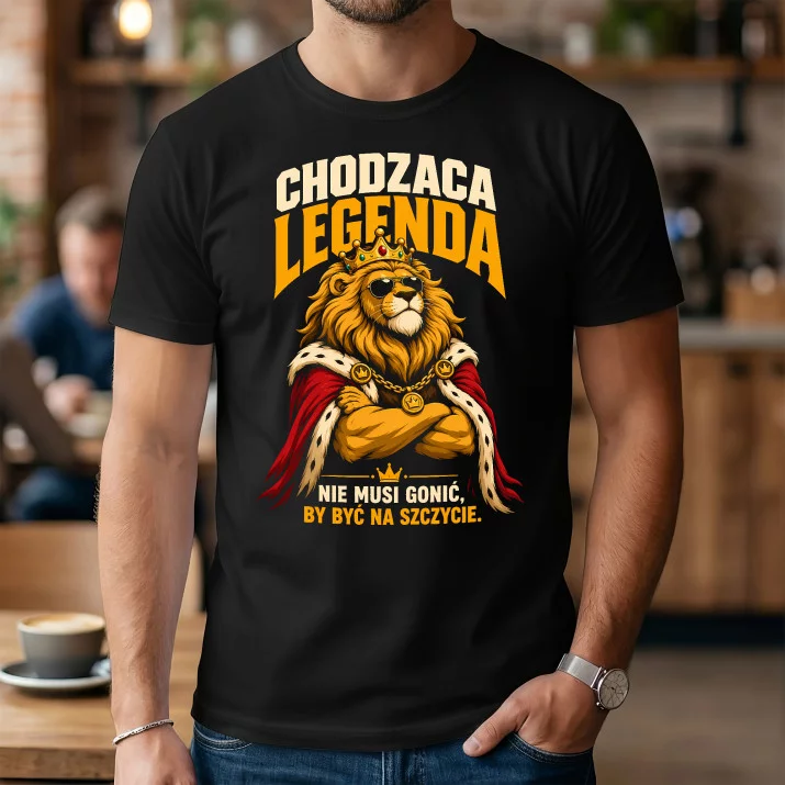 Koszulka Męska Dla Niego Prezent Na Walentynki Dla Mężczyzny: Chodząca Legenda