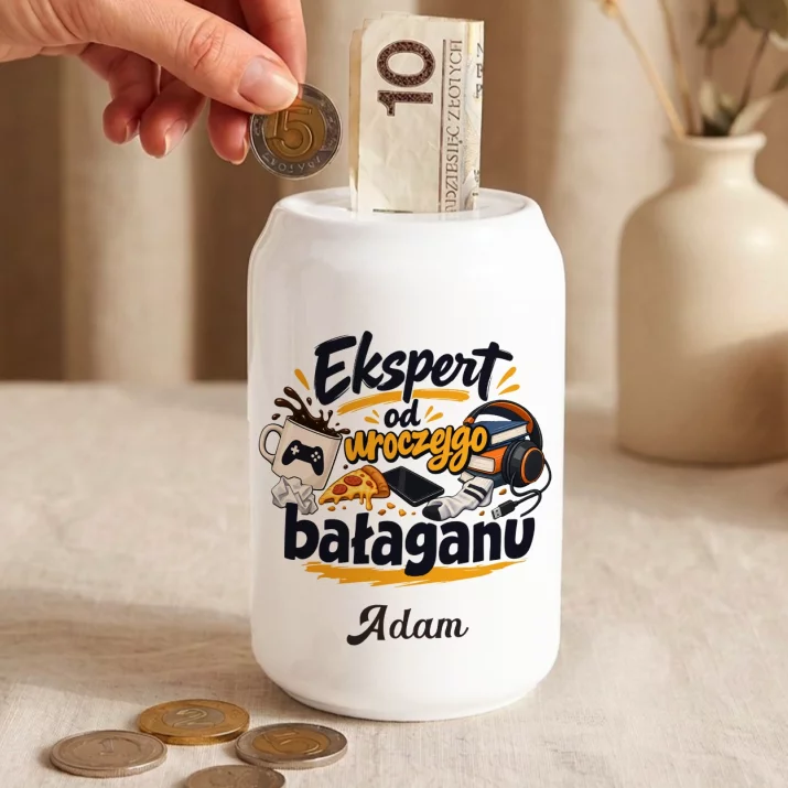 Skarbonka Na Dzień Chłopaka Prezent Dla Chłopaka Mężczyzny: Ekspert Od Uroczego