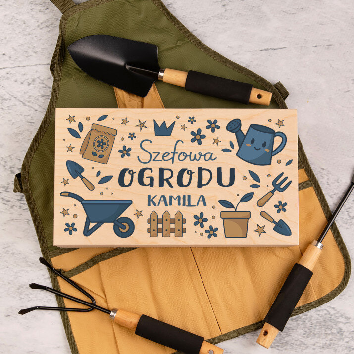 Szefowa ogrodu - Zestaw narzędzi ogrodowych w pudełku