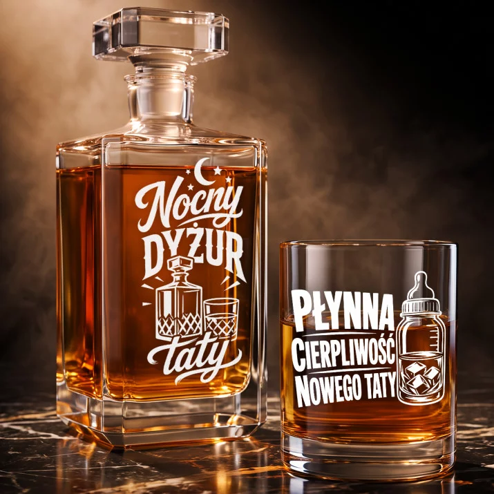 Zestaw Do Whisky Dla Nowego Taty Prezent Na Dzień Ojca Dla Mężczyzny: Nocne Ojcostwo Zestaw Do Whisky Dla Nowego Taty Prezent Na Dzień Ojca Dla Mężczyzny: Nocne Ojcostwo