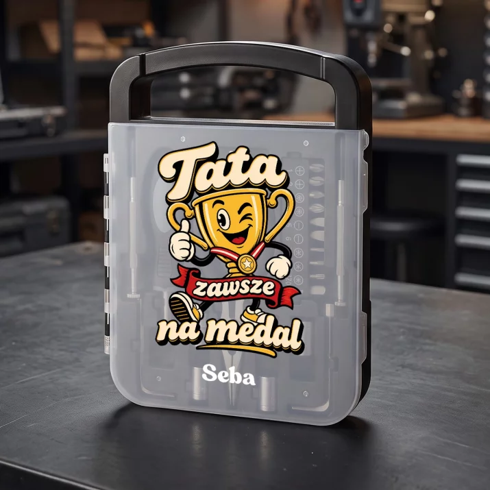 Zestaw Narzędzi Dla Ojca Prezent Na Dzień Ojca Dla Mężczyzny: Tata Zawsze Na Medal Zestaw Narzędzi Dla Ojca Prezent Na Dzień Ojca Dla Mężczyzny: Tata Zawsze Na Medal