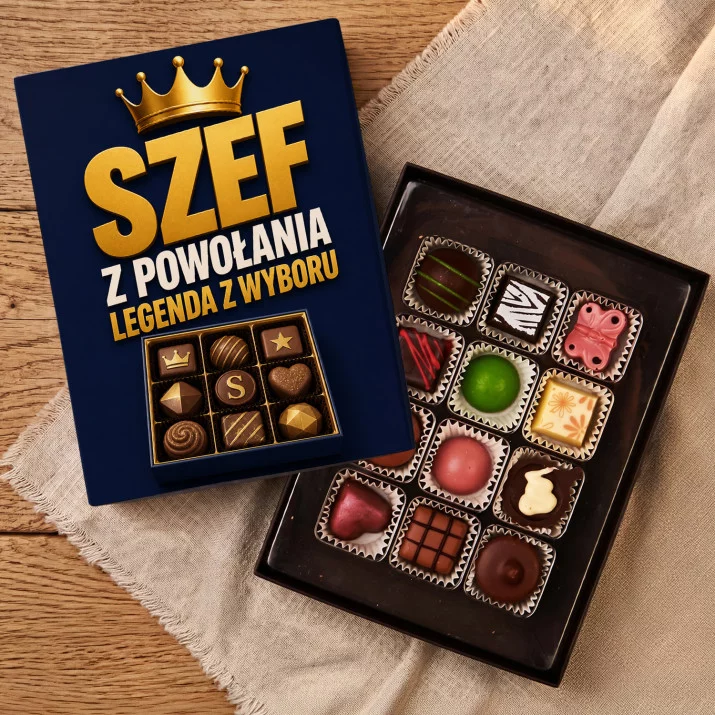 Czekoladki Dla Szefa Prezent Dla Mężczyzny: Szef Z Powołania Czekoladki Dla Szefa Prezent Dla Mężczyzny: Szef Z Powołania