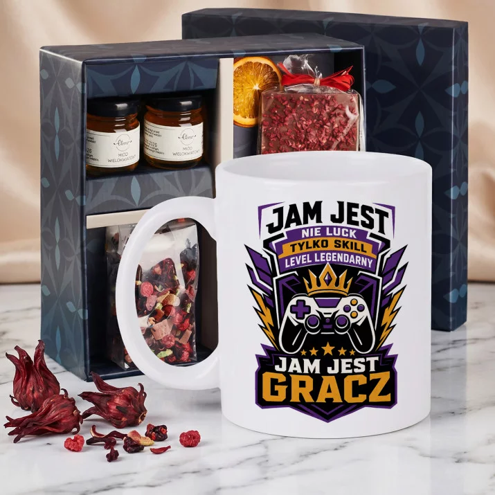 Zestaw Prezenowy Z Kubkiem Dla Gracza: Jam Jest Gracz