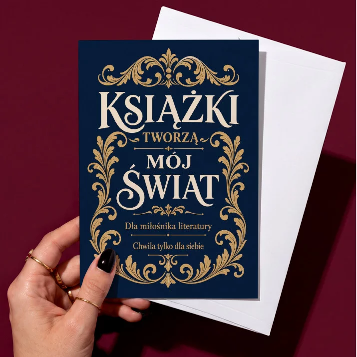 Kartka z Życzeniami Dla Czytelnika Dla Mężczyzny: Barokowa Elegancja Kartka z Życzeniami Dla Czytelnika Dla Mężczyzny: Barokowa Elegancja