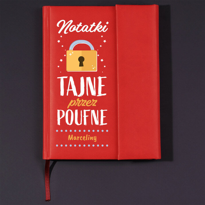 Tajne przez poufne - Notes książkowy z zakładką