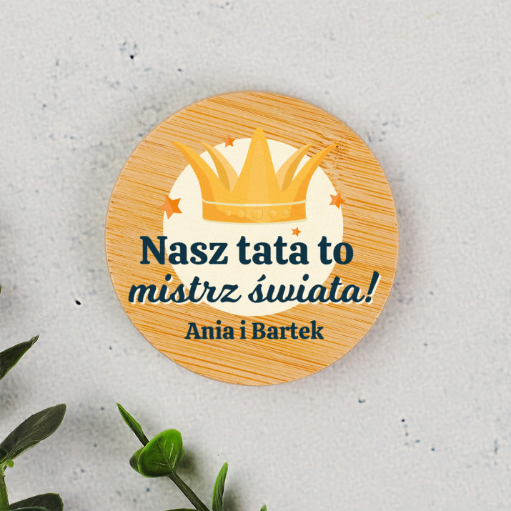 Tata mistrz świata - Magnes z otwieraczem do butelek