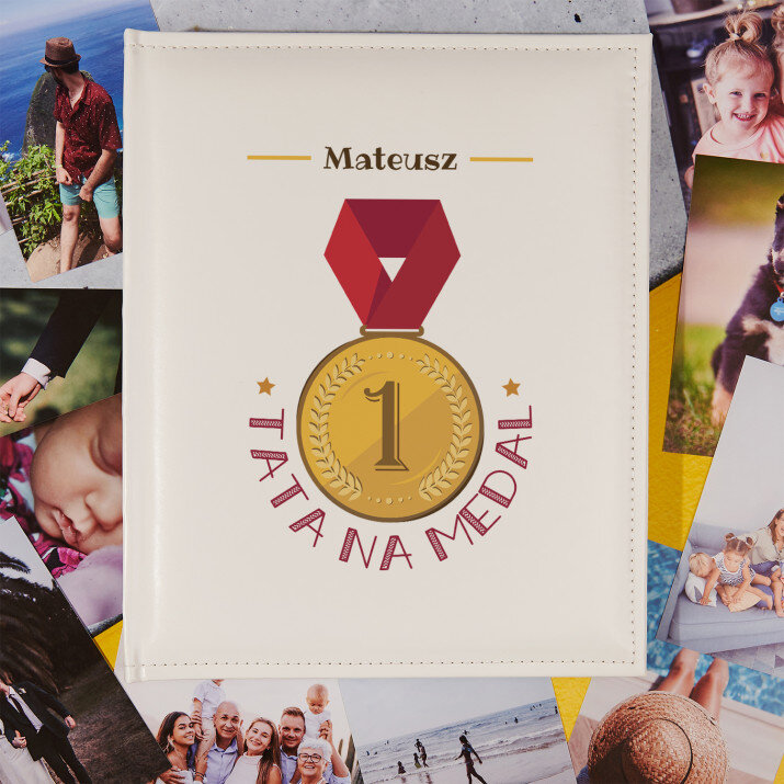 Tata na medal - Personalizowany Album na zdjęcia