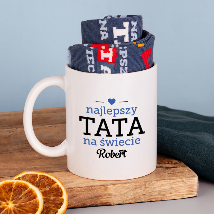 Tata - Skarpetki w kubku dla taty