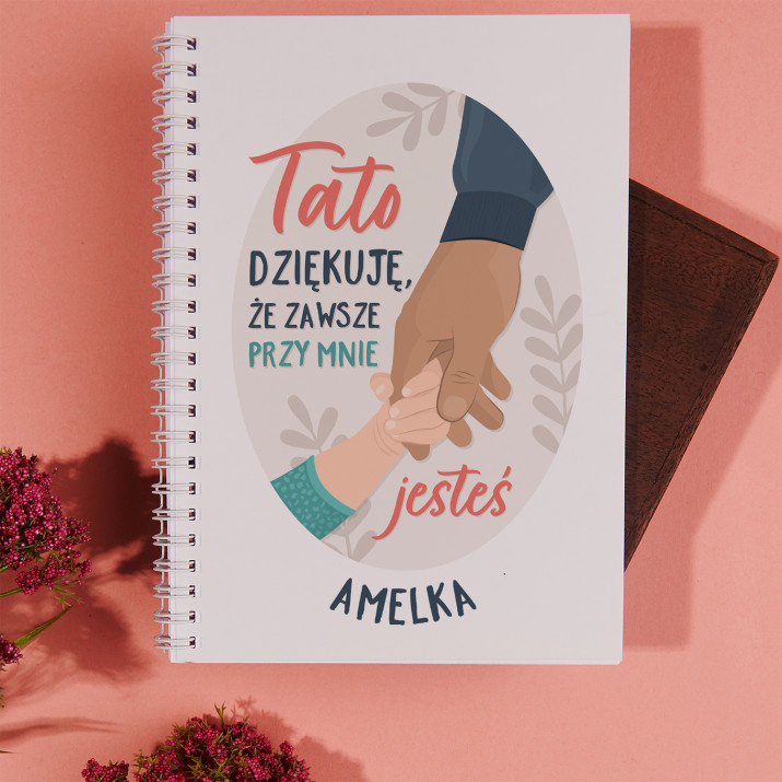 Tato dziękuję, że jesteś - Zeszyt na spirali A5