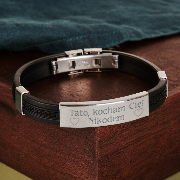 Tato, kocham cię - Bransoletka męska