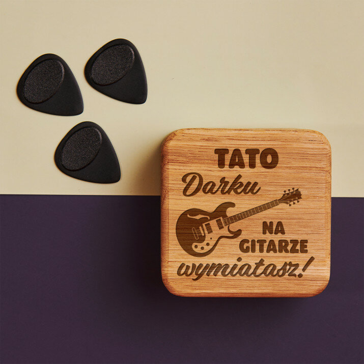 Tato na gitarze wymiatasz - Kostki do gitary w pudełku
