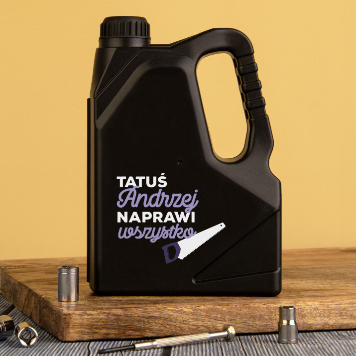 Tatuś naprawi wszystko - Narzędzia w kanistrze