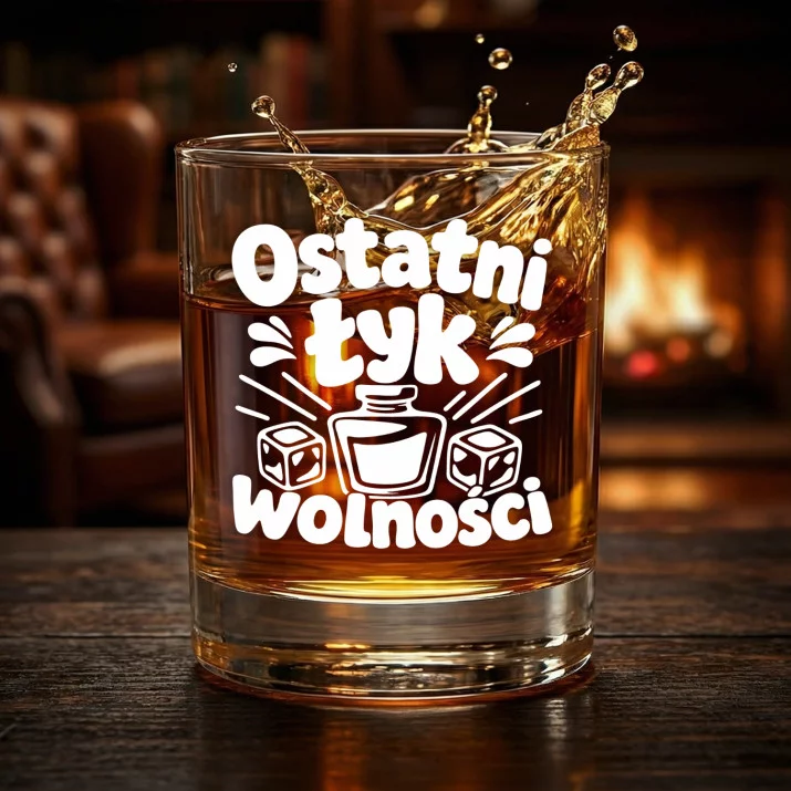Szklanka Do Whisky Na Kawalerski Prezent Dla Mężczyzny: Ostatni Łyk Wolności Szklanka Do Whisky Na Kawalerski Prezent Dla Mężczyzny: Ostatni Łyk Wolności