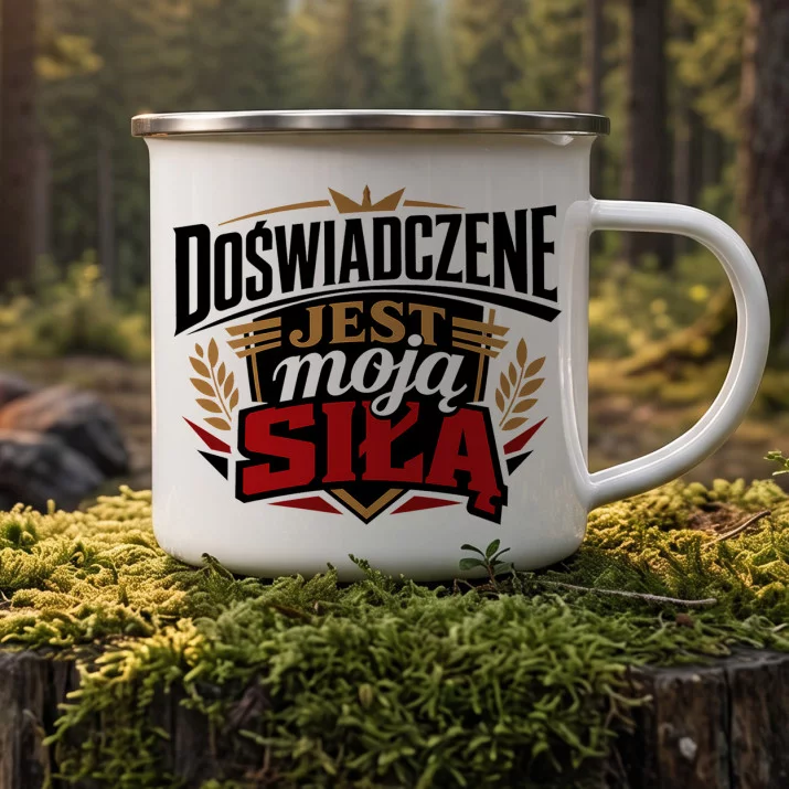 Kubek Emaliowany Dla Seniora Prezent Dla Mężczyzny: Manifest Doświadczenia Kubek Emaliowany Dla Seniora Prezent Dla Mężczyzny: Manifest Doświadczenia
