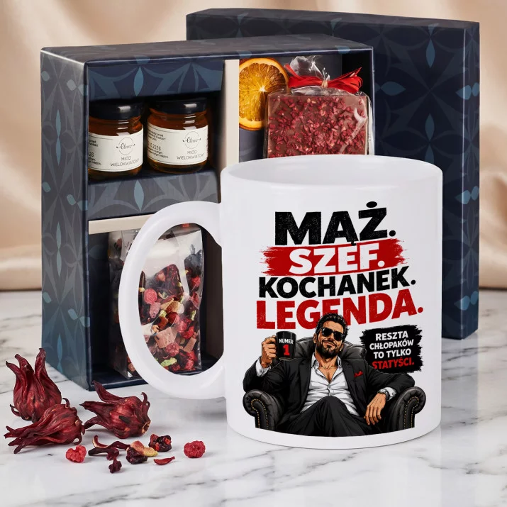 Zestaw Prezenowy Z Kubkiem Dla Męża Na Rocznicę Ślubu: Szef Kochanek Legenda