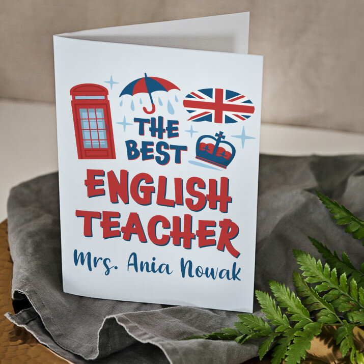 The best english teacher - kartka z życzeniami