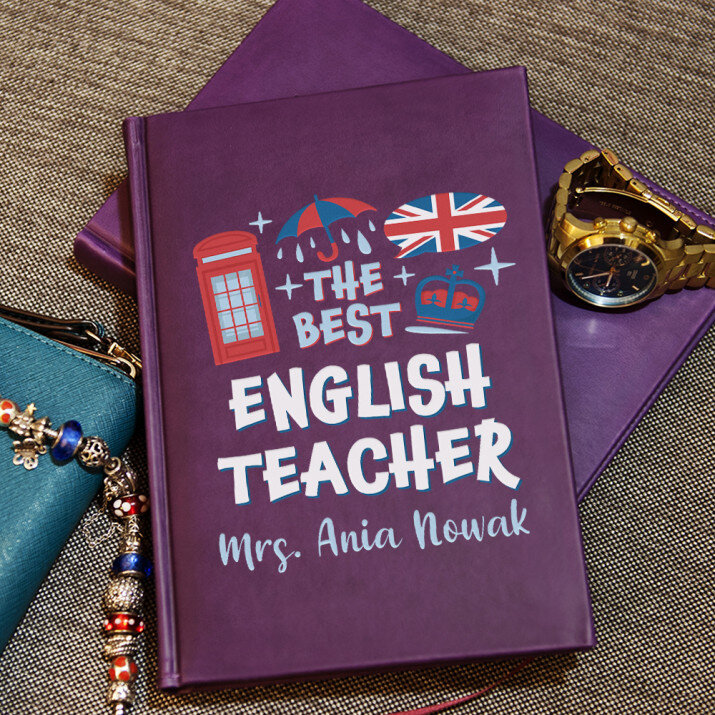 The best english teacher - notatnik A5 z nadrukiem