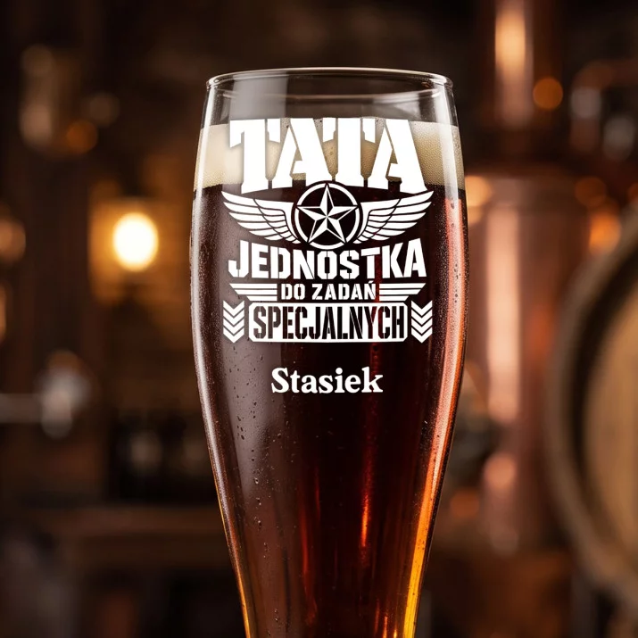 Szklanka Do Piwa Dla Taty Prezent Na Dzień Ojca Dla Mężczyzny: Tata Jednostka Specjalna Szklanka Do Piwa Dla Taty Prezent Na Dzień Ojca Dla Mężczyzny: Tata Jednostka Specjalna