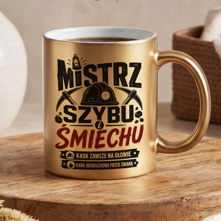 Złoty Kubek Dla Górnika Prezent Dla Mężczyzny: Humor Spod Szybu Złoty Kubek Dla Górnika Prezent Dla Mężczyzny: Humor Spod Szybu