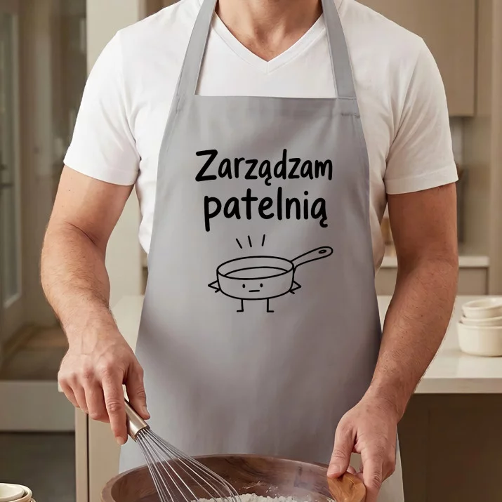 Fartuch Dla Szefa Prezent Dla Mężczyzny: Zarządzam Patelnią
