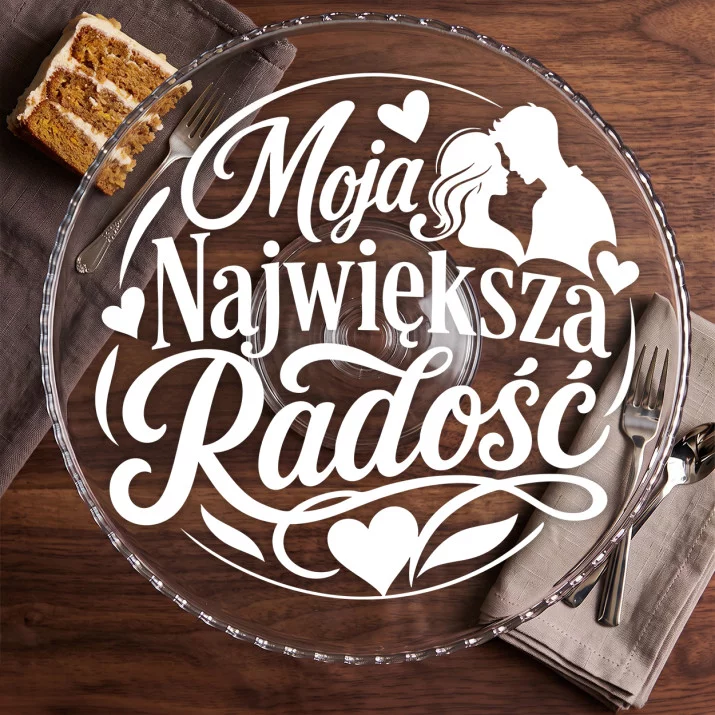 Patera Na Ciasto Dla Narzeczonej Prezent Na Dzień Dziewczyny Dla Kobiety: Elegancka Miłość Patera Na Ciasto Dla Narzeczonej Prezent Na Dzień Dziewczyny Dla Kobiety: Elegancka Miłość