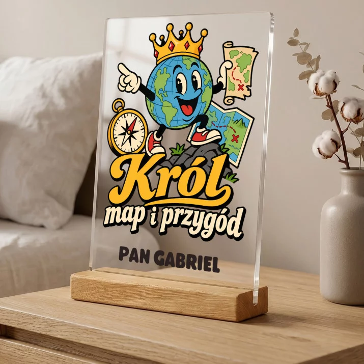 Druk Na Szkle Dla Nauczyciela Geografii Prezent Na Dzień Nauczyciela Dla Mężczyzny: Król Map I Przygód Druk Na Szkle Dla Nauczyciela Geografii Prezent Na Dzień Nauczyciela Dla Mężczyzny: Król Map I Przygód