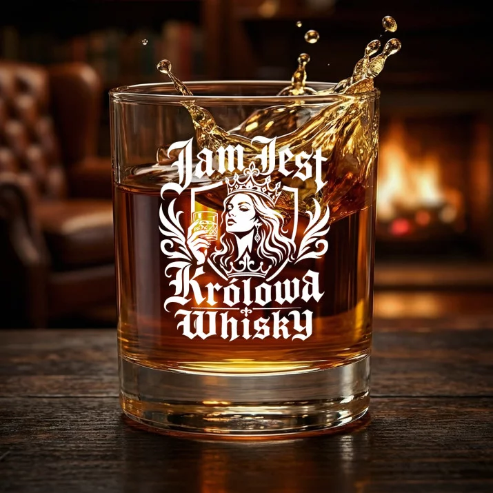 Szklanka Do Whisky Na 40 Urodziny Prezent Dla Kobiety: Jam Jest Królowa Whisky Szklanka Do Whisky Na 40 Urodziny Prezent Dla Kobiety: Jam Jest Królowa Whisky
