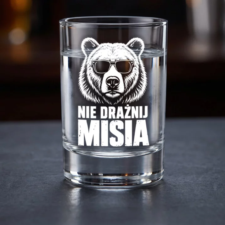 Kieliszki Do Wódki Na Urodziny Prezent Dla Mężczyzny: Ostrzeżenie Spokojnego Misia Kieliszki Do Wódki Na Urodziny Prezent Dla Mężczyzny: Ostrzeżenie Spokojnego Misia