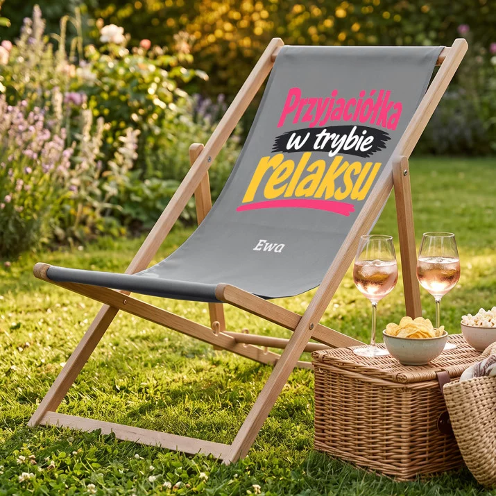 Leżak Z Nadrukiem Dla Przyjaciółki Prezent Dla Kobiety: Przyjaciółka W Trybie Relaksu Leżak Z Nadrukiem Dla Przyjaciółki Prezent Dla Kobiety: Przyjaciółka W Trybie Relaksu