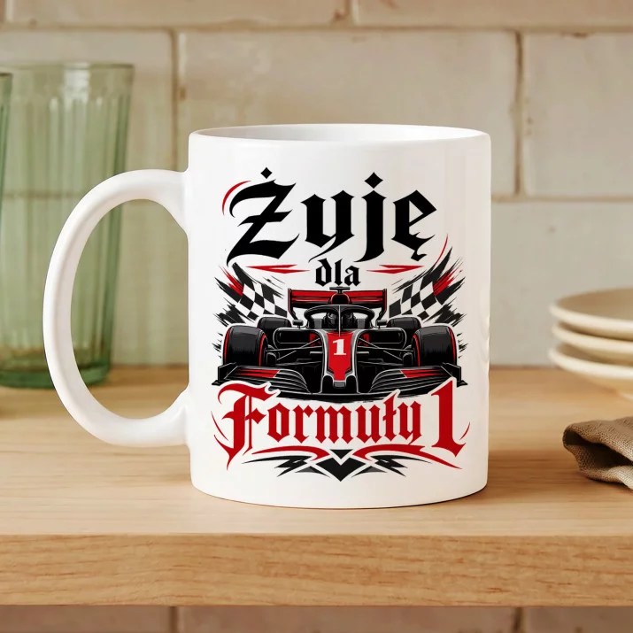 Kubek Z Nadrukiem Dla Fana Formuły 1 Prezent Dla Mężczyzny: Żyje Dla Formuły 1 Kubek Z Nadrukiem Dla Fana Formuły 1 Prezent Dla Mężczyzny: Żyje Dla Formuły 1