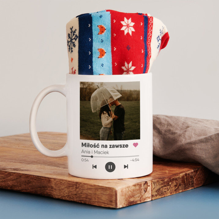 Twoja piosenka - Spotify - Zimowe skarpetki w kubku