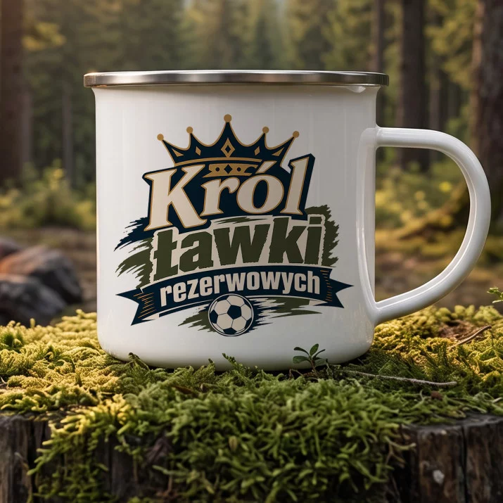 Kubek Emaliowany Dla Trenera Piłki Nożnej Prezent Dla Mężczyzny: Trenerski Humor Retro Kubek Emaliowany Dla Trenera Piłki Nożnej Prezent Dla Mężczyzny: Trenerski Humor Retro