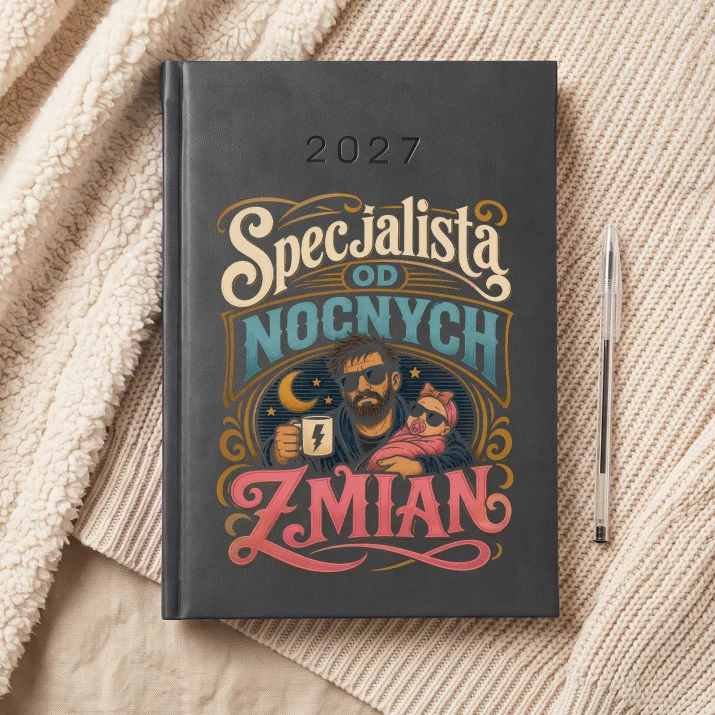 Kalendarz Książkowy A5 2027 Na Narodziny Dziewczynki Prezent Dla Mężczyzny: Nocne Zmiany Kalendarz Książkowy A5 2027 Na Narodziny Dziewczynki Prezent Dla Mężczyzny: Nocne Zmiany